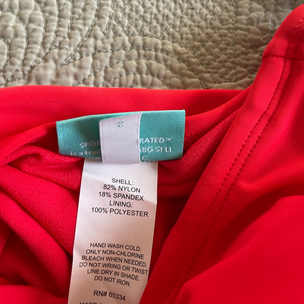 NWT Sports Illustrated red cut out one piece swimsuit - Picture 3 of 10